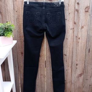 True Religion Rockstar Stella Skinny Black Jean's